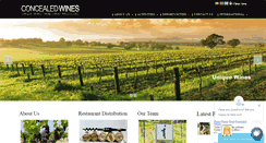 Desktop Screenshot of concealedwines.com