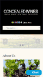 Mobile Screenshot of concealedwines.com